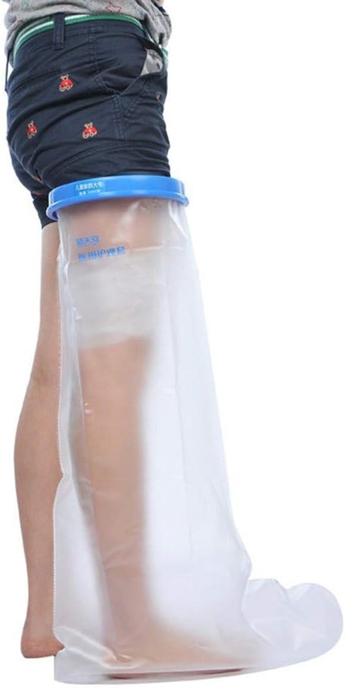 Adult Leg cast Protector for Shower, Waterproof Shower Bandage and Cast Cover Full Leg Watertight Protection to Broken Leg, Knee, Foot, Ankle Wound, Burns 100% Reusable (Full Leg 43.5"20"9.8"): Health & Personal Care