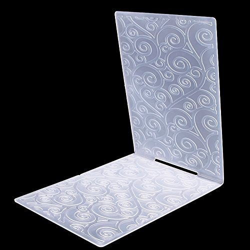 WXLAA Retro Pattern DIY Craft Plastic Embossing Folder for Scrapbook Paper Crafting Circle Pattern