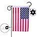 Sunmns Garden Flag Stoppers Rubber Stops and Adjustable Anti-Wind Clips