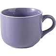 CROMIITSM Extra Large 21 Oz Porcelain Mug - Silver Edge Coffee Cup & Soup Bowl, Wide Handle - View #3
