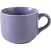 CROMIITSM Extra Large Porcelain Coffee 23 Oz Mug, Breakfast Cup and Soup Bowl, Microwave and Dishwasher Safe, Jumbo Wide Mug with Handle