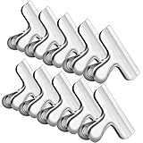Set of 10 IPOW Stainless Steel Chip Bag Clips,Large and Durable With 3-inches Wide,Great for Air Tight Seal Grip on Coffee &amp; Food Bags, Kitchen Home Usage