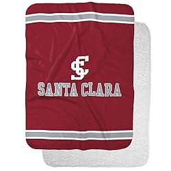 Santa Clara University Primary Logo Stripes Sherpa