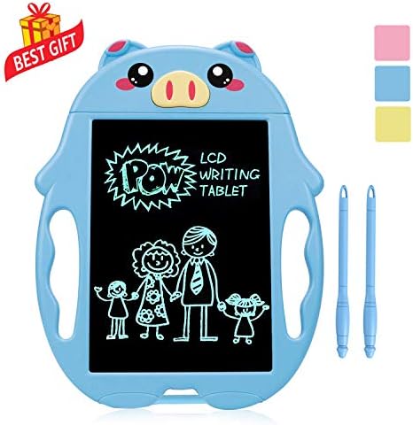 Hongkit Preschool Learning Toys for 2 Year Old boys,LCD Writing Tablet for 2 Year Old boy Gifts Kids Toys age 1 2 3 4 5 Educational Toys for 3 Year olds Gifts for 2 Year old Boys Toys Blue Piggy