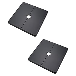 Tsnamay 2 Pcs Wall Split Flange, ABS Square