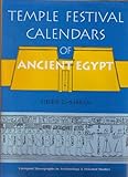 Temple Festival Calendars of Ancient Egypt, El-Sabban, Sherif, 0853236232