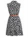 FAVOLOOK Women's Summer Casual Half Placket Sleeveless Shirt Dress with Belt