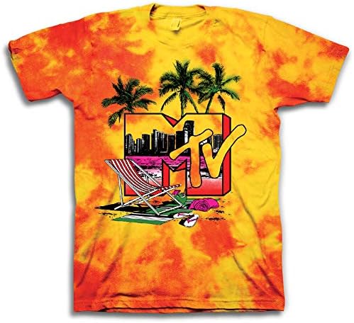 MTVMens Tie Dye Shirt - #TBT Mens 1980's 1990's Music Television Clothing - Classic I Want My T-Shirt