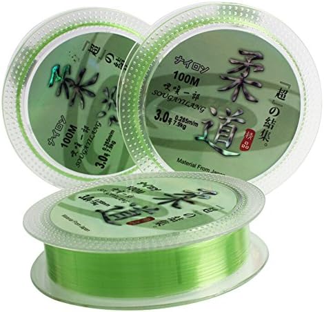 Alinshi Stealth Fishing Line Fluorescent Green(25.8LB/11.7KG, 0.37mm)