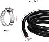 QEEROYO 8mm High-Temp Fuel Line 1m with Clamps for Tractors Cars Trucks view 2
