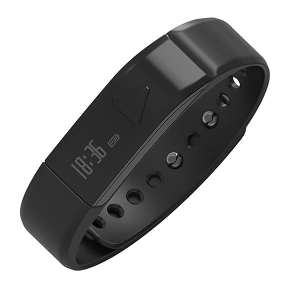 Juboury Universal Bluetooth Smart Activity Watch Wearable Fitness Tracker Bracelet Smart Wristbands With Pedometer Sleep Tracker Dark Black