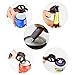 Multi Bottle Opener, Showshow Bottle Can Opener, Lid Twist Off Gripper, for Seniors Rheumatoid Arthritis (5 in 1) (1 pack black)