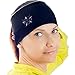 Сhieflines Yoga Headband for Women - Sweatband for Sport, Running, Workout, Traveling or Everyday Use - Insulates and Absorbs Sweat - Two-Sided: Black & Grey
