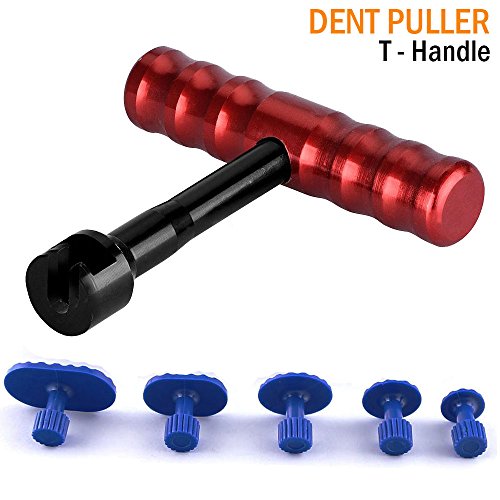 Click Here to See More Images WHDZ Paintless Dent Removal Repair Tool Kits PDR Kits T-Bar Handle Dent Puller with 5PCS Glue Puller Tabs