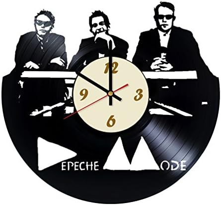 Depeche Mode Vinyl Record Wall Clock/Original Gift Idea For Him or Her, Boy sor Girls/Cool home decor wall art/Bedroom Nursery Living Room Kitchen Clock