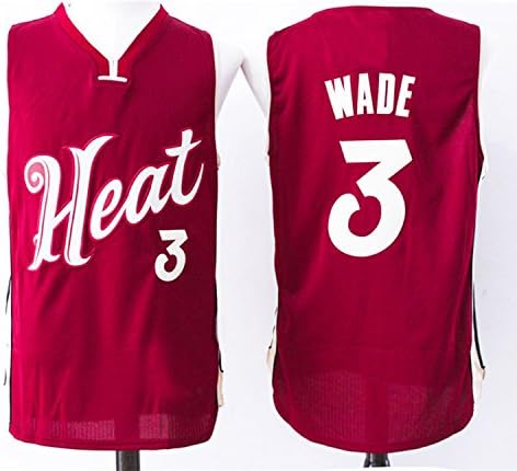 Mens Miami Heat Dwyane Wade #3 2016 Christmas Basketball Jersey Red L