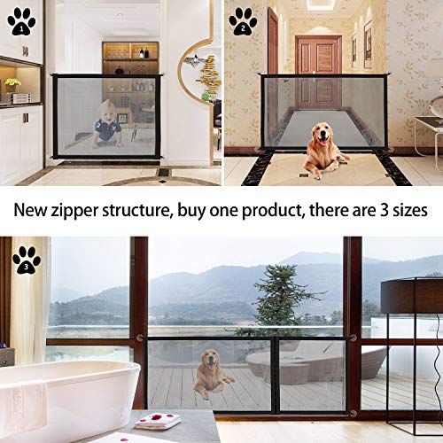 Magic Gate for Dogs,Portable Folding Pet Guard Mesh Safe Gate Lsolated