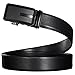 SOPONDER Belts for Men Black and Brown Leather Belts Big and Tall Black and Silver Buckles Dress Belts All Sizes
