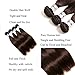 Dark Brown Bundles Human Hair BrazilianStraight Hair Extensions Sew In 9A Grade Virgin 100% Unprocessed Remy Human Hair Weave Extensions (Straight 2#, 18 20 22inch)