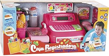 IMITOYS Caja Registradora Rosa Luces y Sonidos: Amazon.es: Juguetes y juegos