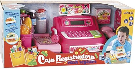 IMITOYS Caja Registradora Rosa Luces y Sonidos: Amazon.es: Juguetes y juegos