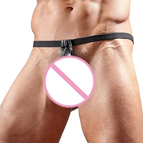 2018 Fashion Hot Sexy Lace Temptation ,Dressffe Mens Seductive Lingerie Artificial Leather Crotch Bodysuit Thongs Underpants - Thumbnail 4