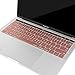 Mosiso Keyboard Cover for Touch Bar Models Newest Version MacBook Pro 13 A1706 & MacBook Pro 15 A1707 (2017 & 2016) with Touch ID, Rose Gold