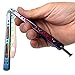 Butterfly Knife Trainer Practice Balisong Red Steel Unsharpened Knife - Grand Way K06-C