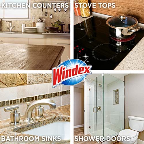 Windex MultiSurface Cleaner and Disinfectant Spray Bottle, Citrus