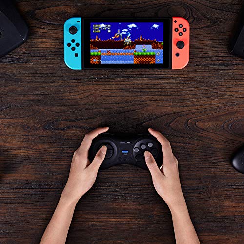 8Bitdo M30 Bluetooth Gamepad - Sega Genesis & Mega Drive Style - Nintendo Switch-Black (Bluetooth Version)