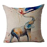 Onker Cotton Linen Square Decorative Throw Pillow Case Cushion Cover 18