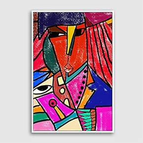 Framed Canvas Home Artwork Decoration Portrait Canvas Wall Art for Living Room, Bedroom - 16x24 inches