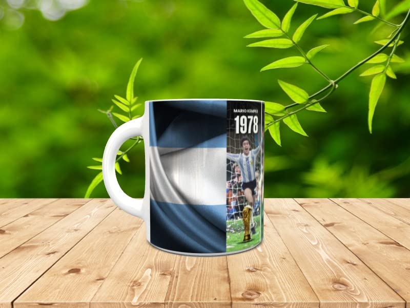 Genérico Personalised Mug Argentina The 3 Cups Messi 10 Football Lovers Gift For Football Friends Argentina World Qatar