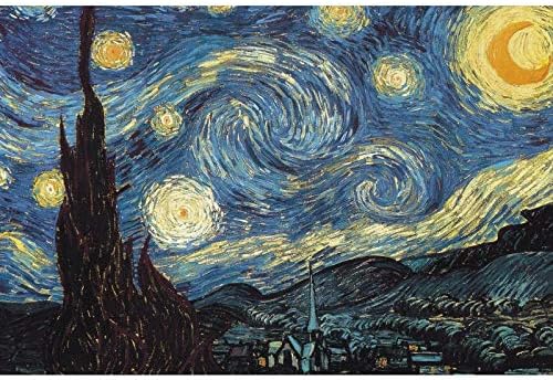 MTELE 1000 Pieces Jigsaw Puzzles for Adults Imagination Series Puzzle Toys Fan Favorites DIY Signature Constellation Puzzles (The Starry Night by Van Gogh)