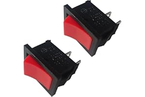 ZANFYXIL Electric Start Off Momentary Rocker Switch for Generac 7127/7723 iQ3500 3500 Watt Portable Inverter,for Predator 3500 Watt Inverter Generator- 6A 250V AC and 10A 125V AC Replacement Switch (2pack)