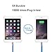 Atomtech Iphone Cable,2 pack 6 ft Zinc Alloy Plug Fast Charging Cord,TPE 8pin Lighting to USB Cable Charger,Compatible with iphone 7/7p,/6s/6s plus,6/6p,5s/5,ipad,ipod and more (Blue)