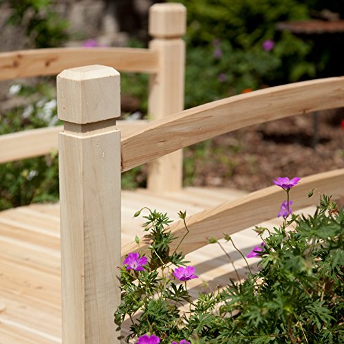 Coral Coast Harrison 4-ft. Wood Garden Bridge