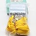Badge Holder,Shenglong Waterproof Clear Plastic Horizontal Badge Holder with Yellow Lanyard (Pack of 50)
