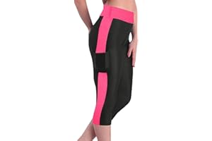 FARTEY Capri Leggings with Pockets for Women Tummy Control High Waisted Yoga Pants Summer Workout Hiking Running Leggings