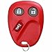 KeylessOption Keyless Entry Remote Control Car Key Fob Replacement for LHJ011 - Red