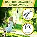Tree Swing Hanging Kit for Outdoors - 2x 5ft Tree Swing Straps Hanging Kit - Super Strong For Hanging Chair, Hammock, Swing Chair & Porch Swing - We Plant a Tree for Every Sale - Safe for the Tree