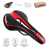 OUTERDO Bike Saddle Mountain Bike Seat Professional Road MTB Gel Comfort Bicycle Seat Cycling Seat Cushion Pad 2715cm