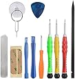 Vastar Most Complete Premium Repair Tool Kit for Apple iPhone 4 / 4S / 5 / 5C / 5S / 6 / 6 Plus (GSM/CDMA) / 6S / iPad 4 / 3 /2 / Mini, iPods and more - 13 pieces with Vastar cleaning cloth