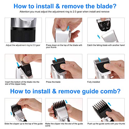 labato Hair Clippers for Men Cordless Home Hair Cutting Kit Rechargeable Detail Trimmer for Beard Mustache Body Self Haircut
