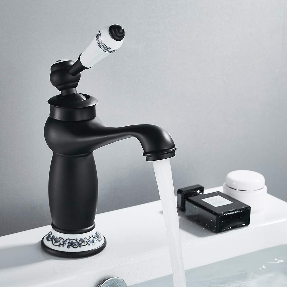 ODOMY Retro Badarmatur Waschbecken Wasserhahn Bad Armatur