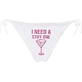 JINKAIJIA Women's Flirty Sexy Funny 3D Printed Low-waisted Tie string High elasticity Underpants Single Party Gifts Briefs