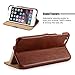 iPhone 6 Plus Case, Benuo [Vintage Classic Series] [Genuine Leather] Folio Flip Corrected Grain Leather Case [Card Slot] [Stand Feature] with Magnetic Closure for iPhone 6 Plus 5.5 inch (Retro Brown)