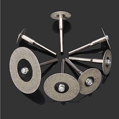 Lukcase 10PCS 1/8" Diamond Cutting Discs Cut-off Wheel Blades Set For Dremel Rotary Tool