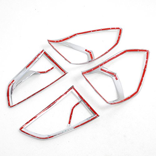 Tail Light Lamp Cover Decoration Trim Cover Bezel For Ford Ecosport 2013 2014 2015 2016 ABS Chrome 4PCS/SET