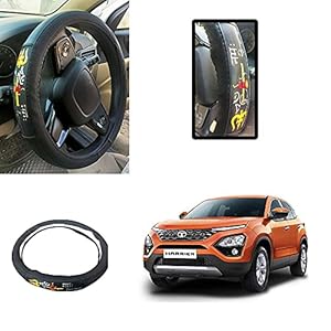 Auto Pearl – Ring Type Car Steering Wheel Cover Universal Genuine PU Non-Slip Natural Rubber Well Padded Grip Breathable…